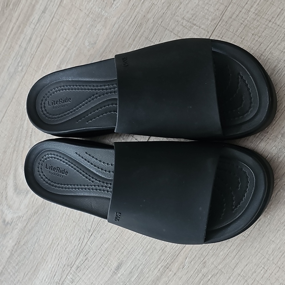 Stylish Black Slide Sandals